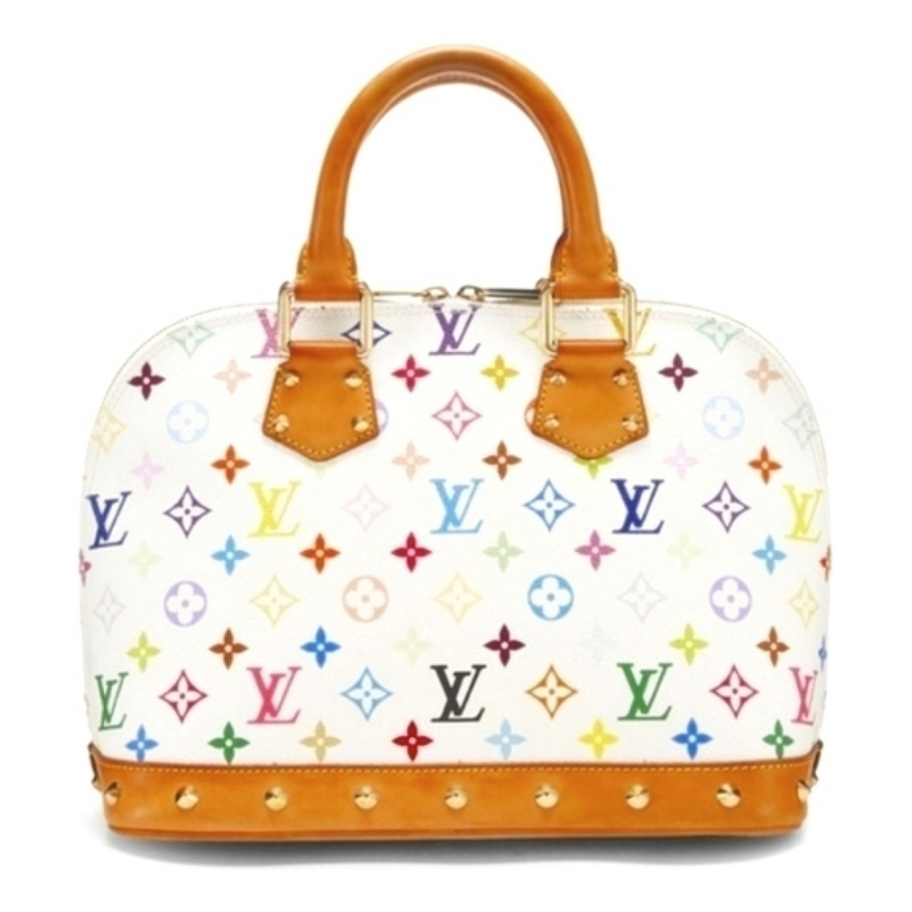 LOUIS VUITTON MURAKAMI ALMA PM BAG WHITE MONOGRAM MULTICOLORE VINTAGE 2003 - Picture 2 of 13